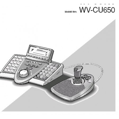 Hướng dẫn sử dụng bàn điều khiển WV-CU650